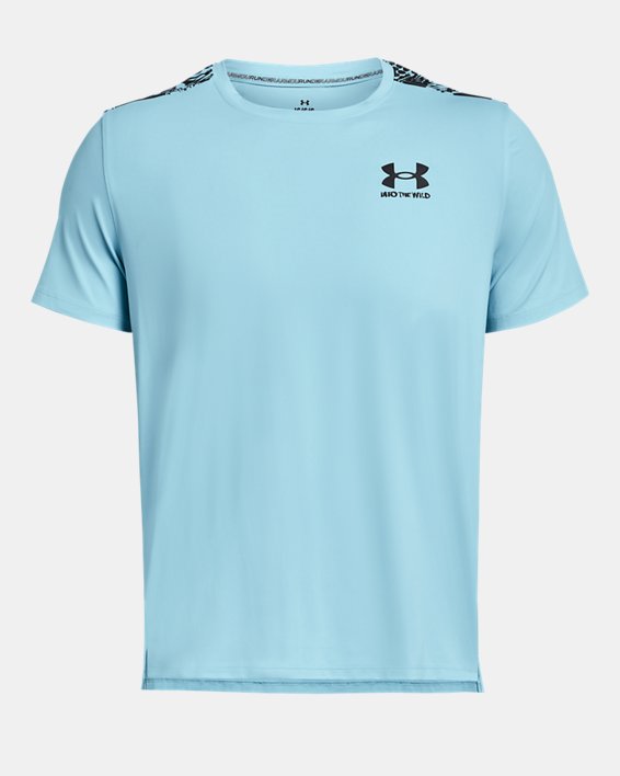 Men's UA Iso-Chill Wild Short Sleeve in Blue image number 4